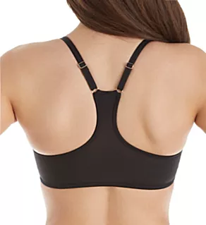 Sheer Illusion Racerback Underwire Bra Black 32B
