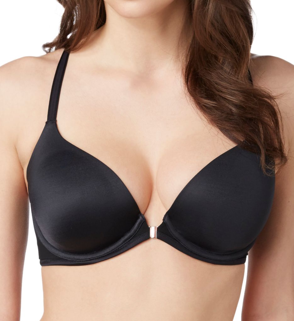 Le Mystere Women's Sheer Illusion Demi Bra, Black, 32B 