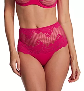 Lace Allure High Waist Thong Panty Pink Daiquiri S
