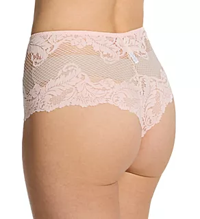 Lace Allure High Waist Thong Panty Cameo XL
