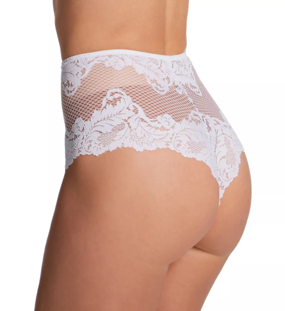 Lace Allure High Waist Thong Panty Coconut S