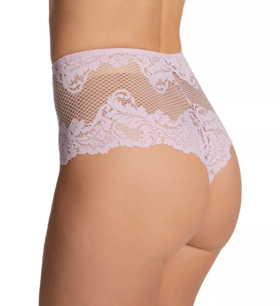 Lace Allure High Waist Thong Panty Orchid S