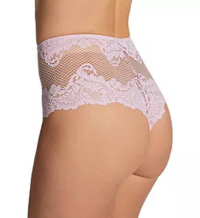 Lace Allure High Waist Thong Panty Orchid M
