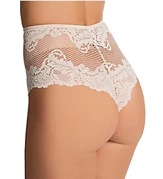 Lace Allure High Waist Thong Panty Soft Shell L