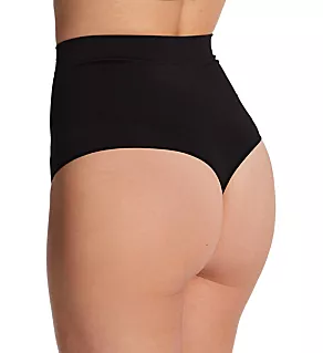 Seamless Comfort High Waist Thong Black M