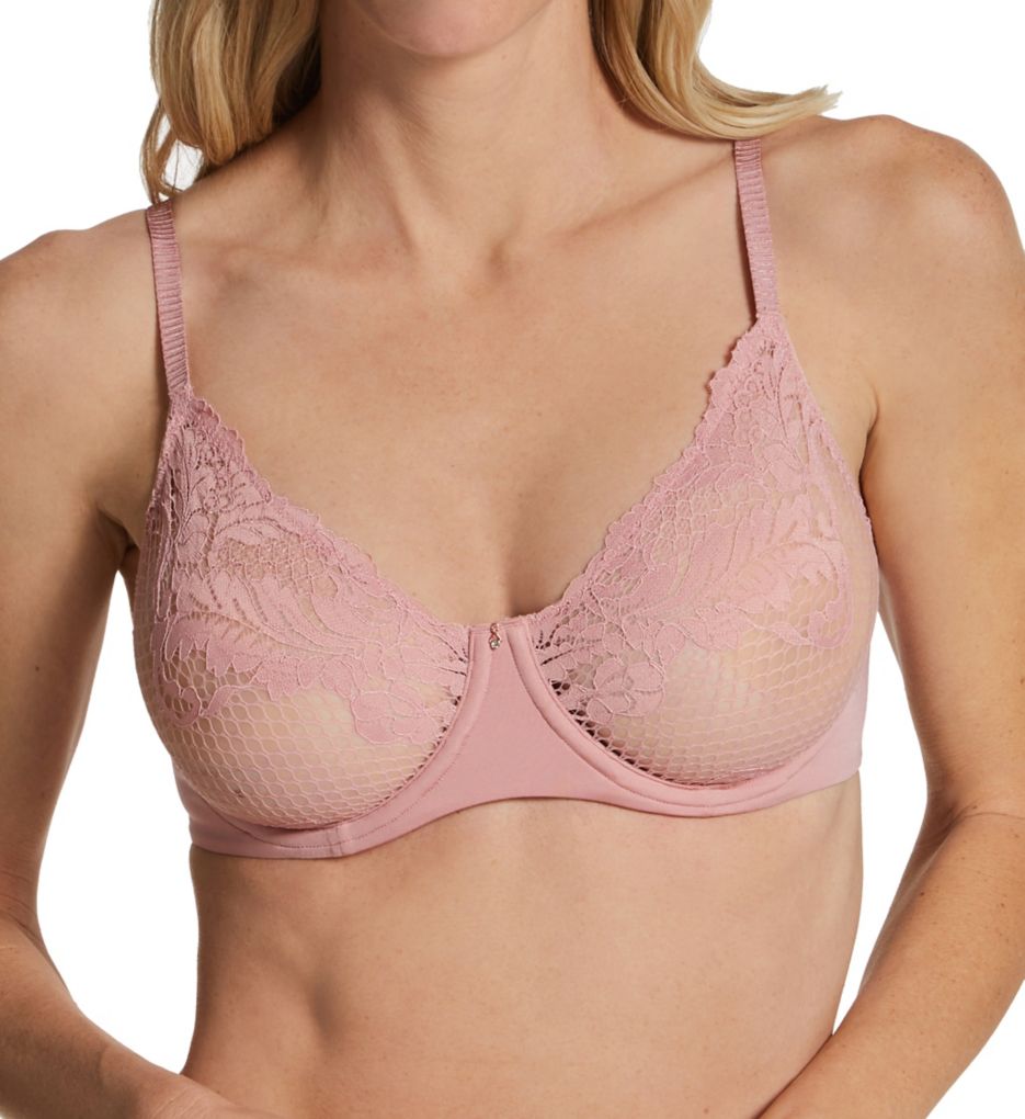 Le Mystere (2483170) -- Le Mystere 8246 Lace Allure Unlined Bra (Adobe Rose 38B)
