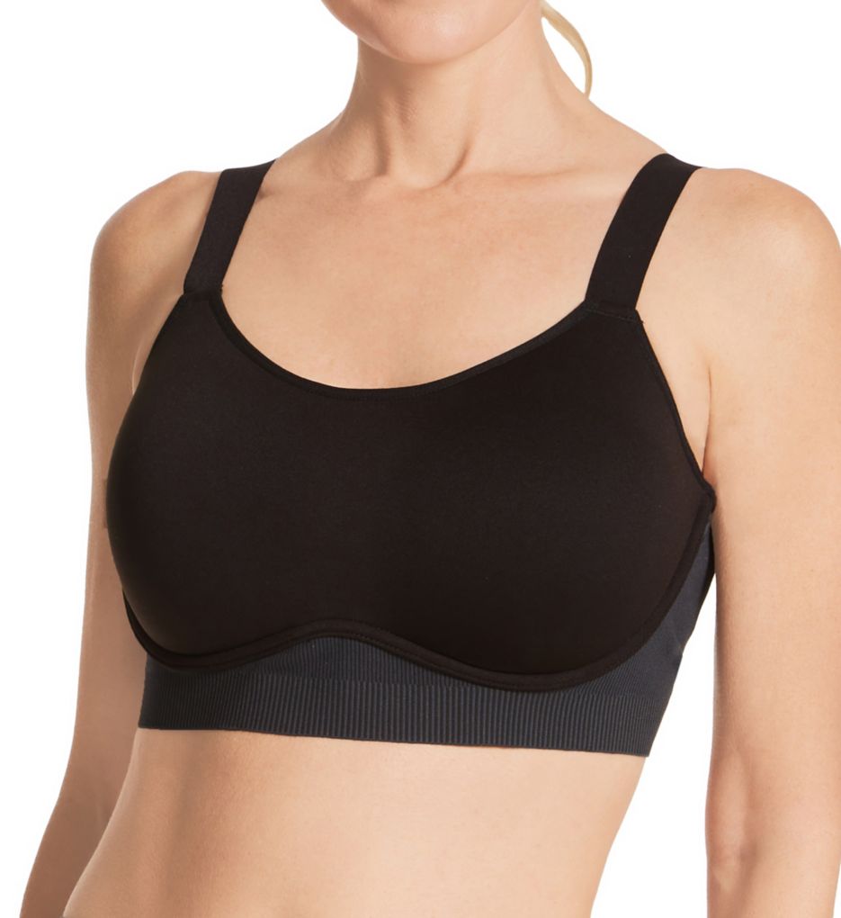 Triaction Control Lite Minimiser Sports Bra In black