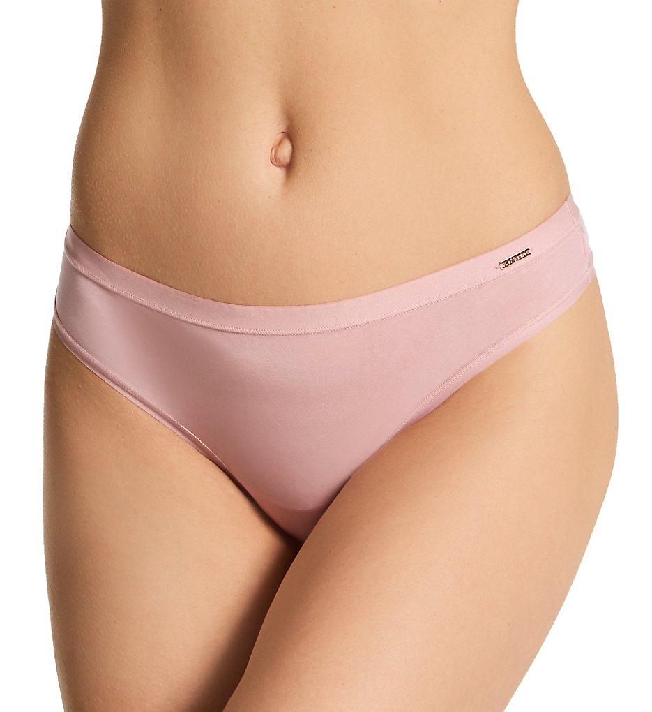 Le Mystere - Le Mystere 8838 Infinite Comfort Thong Panty (Adobe Rose L/XL)