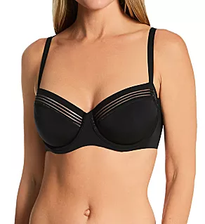 Second Skin Unlined Demi Underwire Bra Black 34D