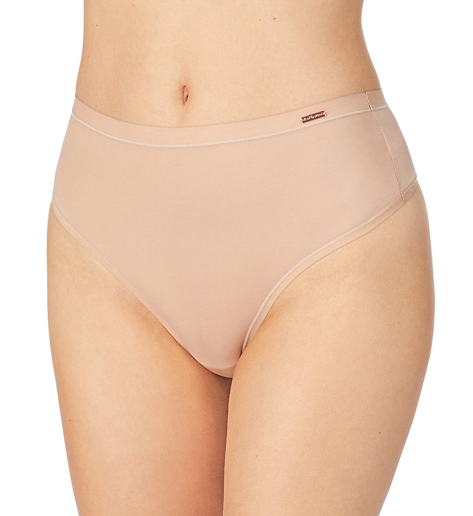 Le Mystere - Le Mystere 9938 Infinite Comfort High Waist Thong Panty (Natural S/M)