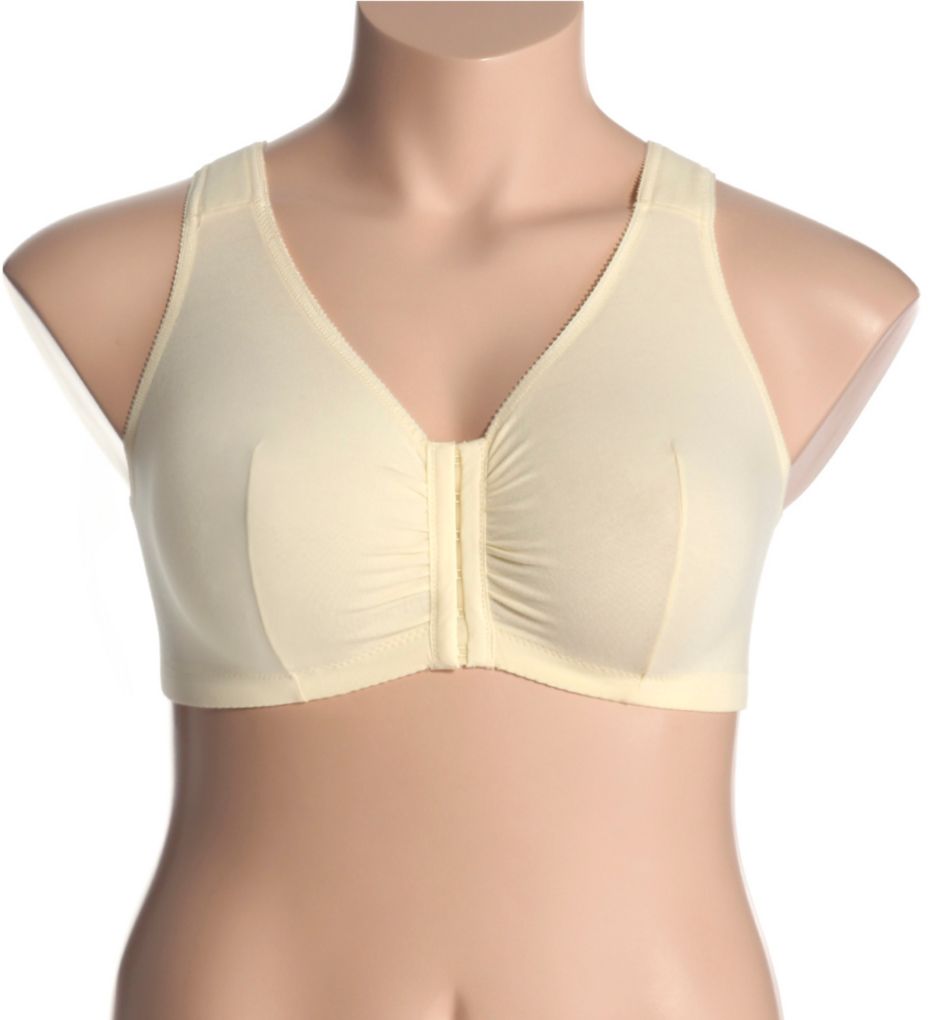 44C Bra Size in Pink by Leading Lady Front Closure, Full Cup and