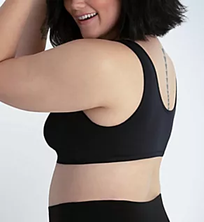 Laurel Seamless Front Closure Bra Black Onyx 2X