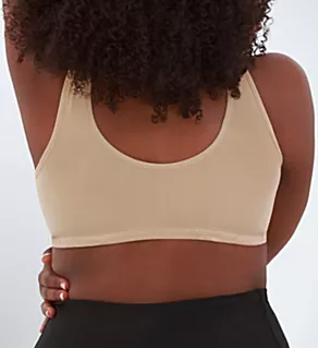 Laurel Seamless Front Closure Bra Salt Beige M