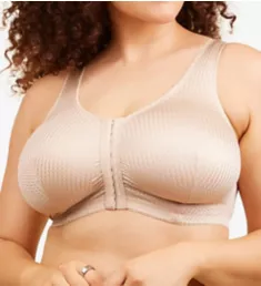 Marlene Front-Close Sleep and Leisure Bra Beige 38 B/C/D