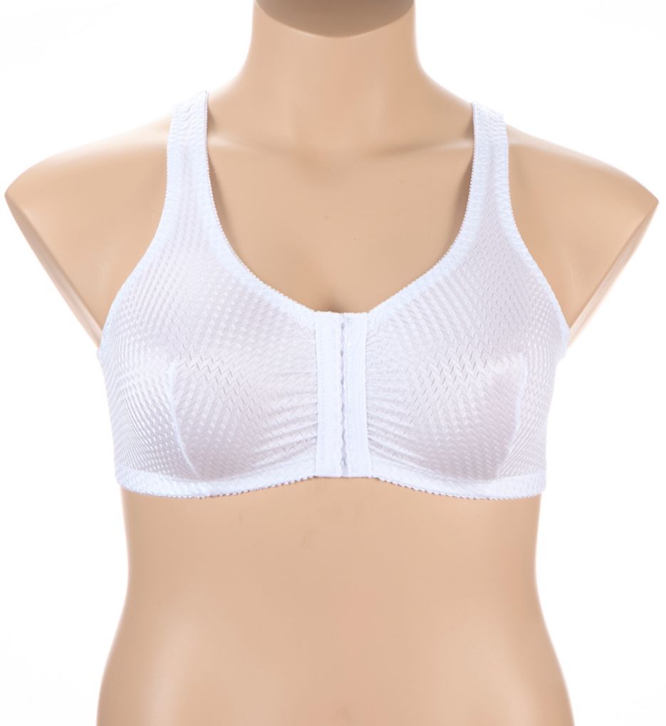 Leading Lady Marlene Front-Close Sleep and Leisure Bra White 40 B/C/D  - Image 1