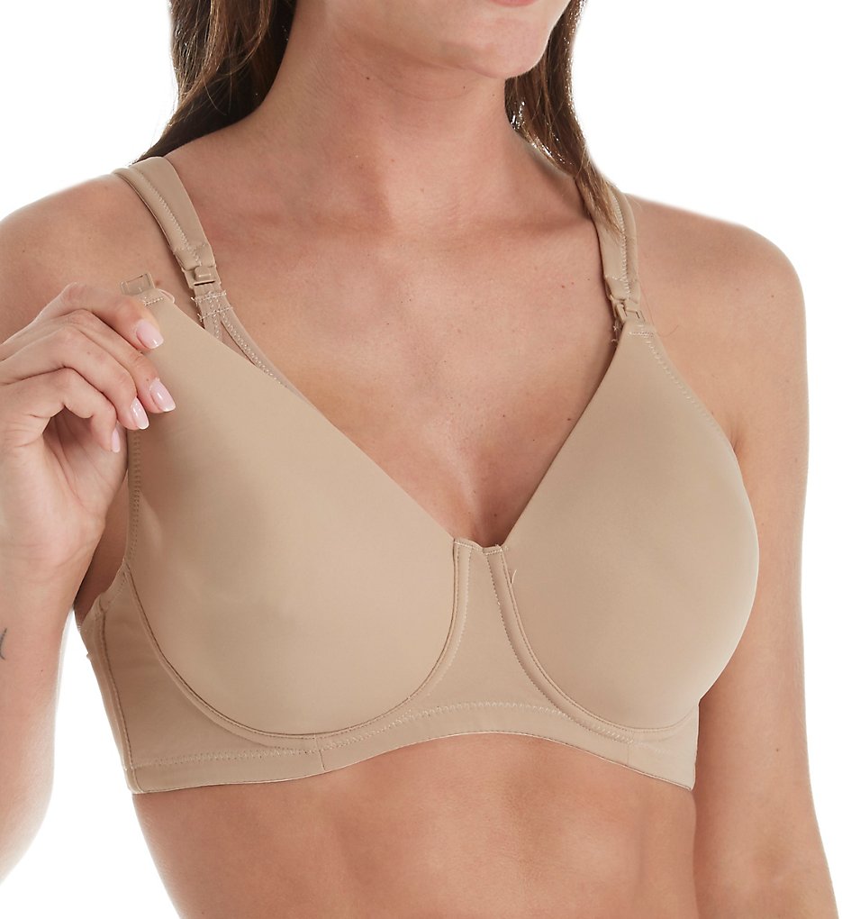 Leading Lady 4057 Cool Fit Wirefree Nursing Bra (Warm Taupe)