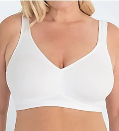 Claire Dreamy Comfort Every-Day Wirefree Bra White 38A