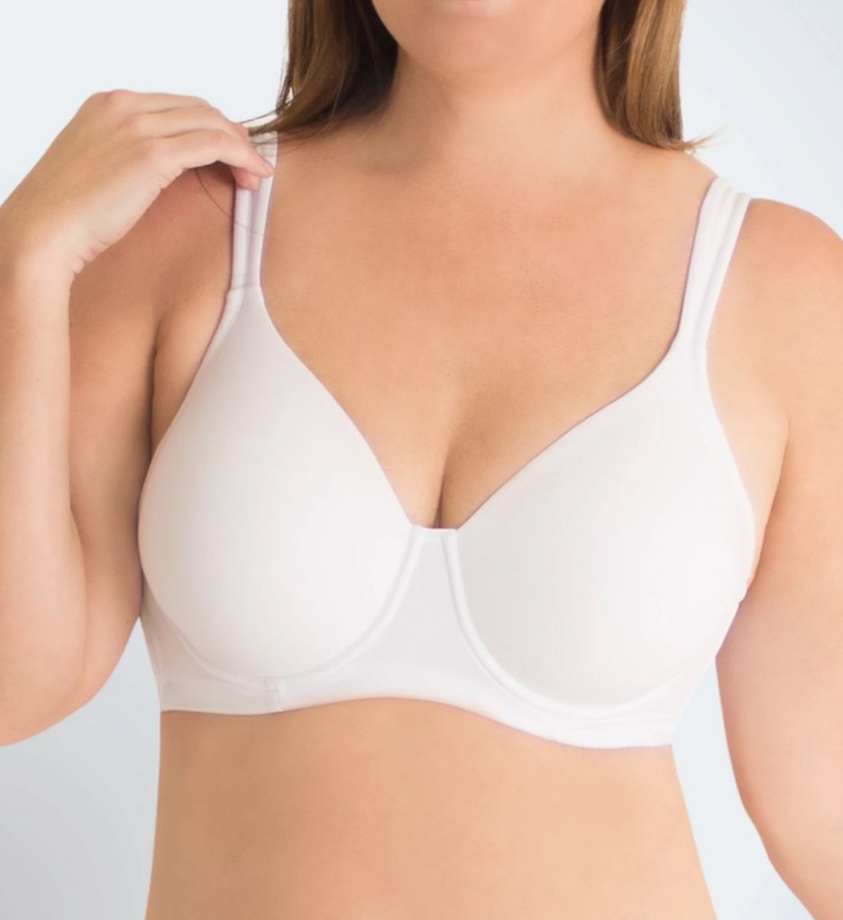 Women's Leading Lady 5028 Lightly Padded Contour Underwire Bra (White 48D)  