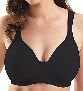 Brigitte Molded Soft Cup Bra Black 38B