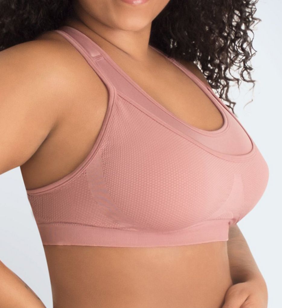 Leading Lady (2403488) -- Leading Lady 5062 Simone Wirefree Sports Bra (Whiskey Rose XL)