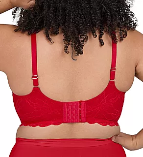 Chloe Lace Band Molded Underwire T-Shirt Bra Pepper Red 38A