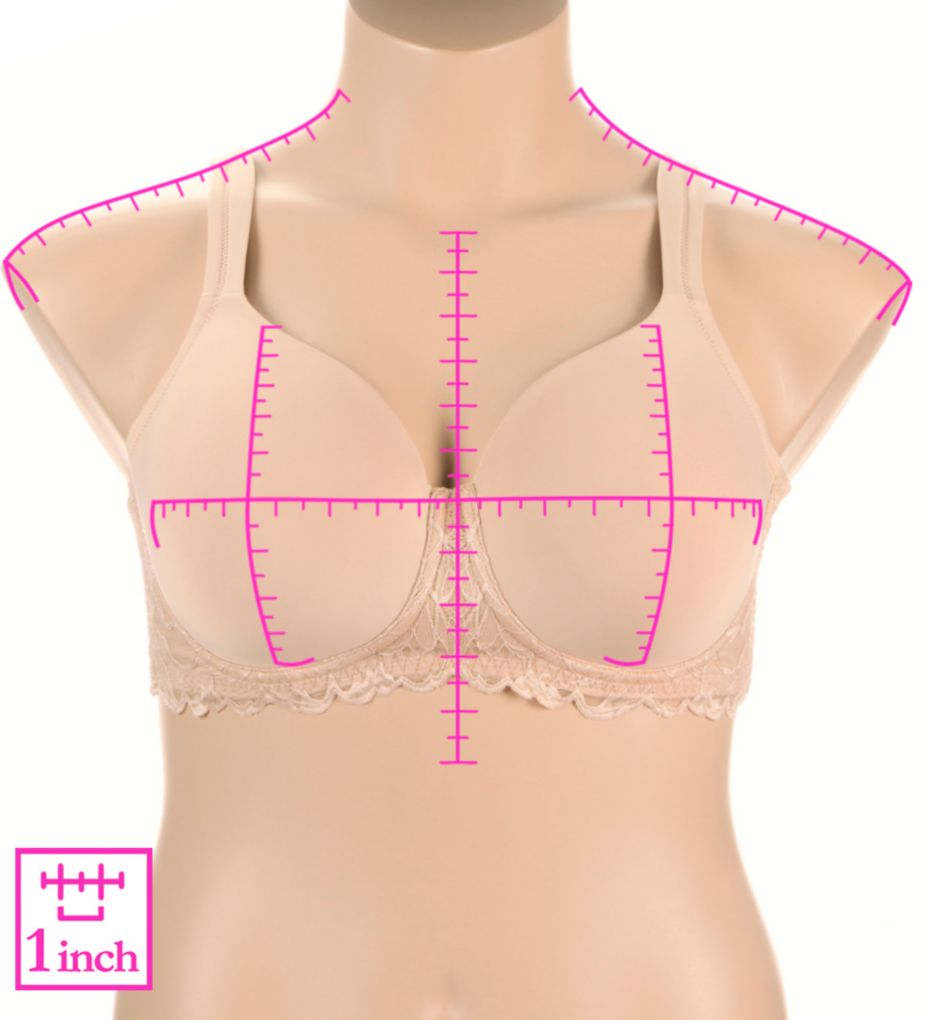 Leading Lady Zoey Lace Band Molded Wireless T-Shirt Bra 5139 - Image 3