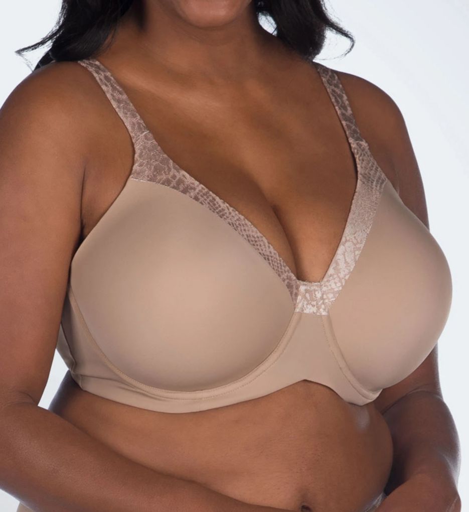 Leading Lady The Brigitte Luxe Full Figure Wirefree T-Shirt Bra White
