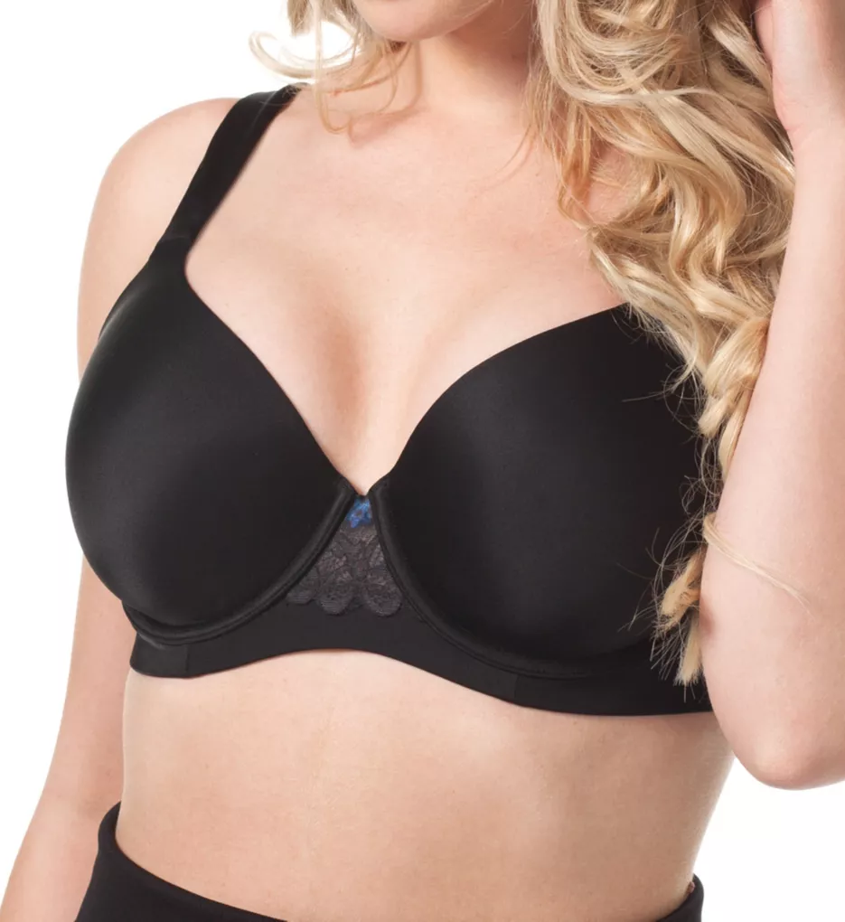 Wire Free for Average Size Figure Types in 36A Bra Size B Cup Sizes Black  Brigette by Leading Lady T-Shirt Bras