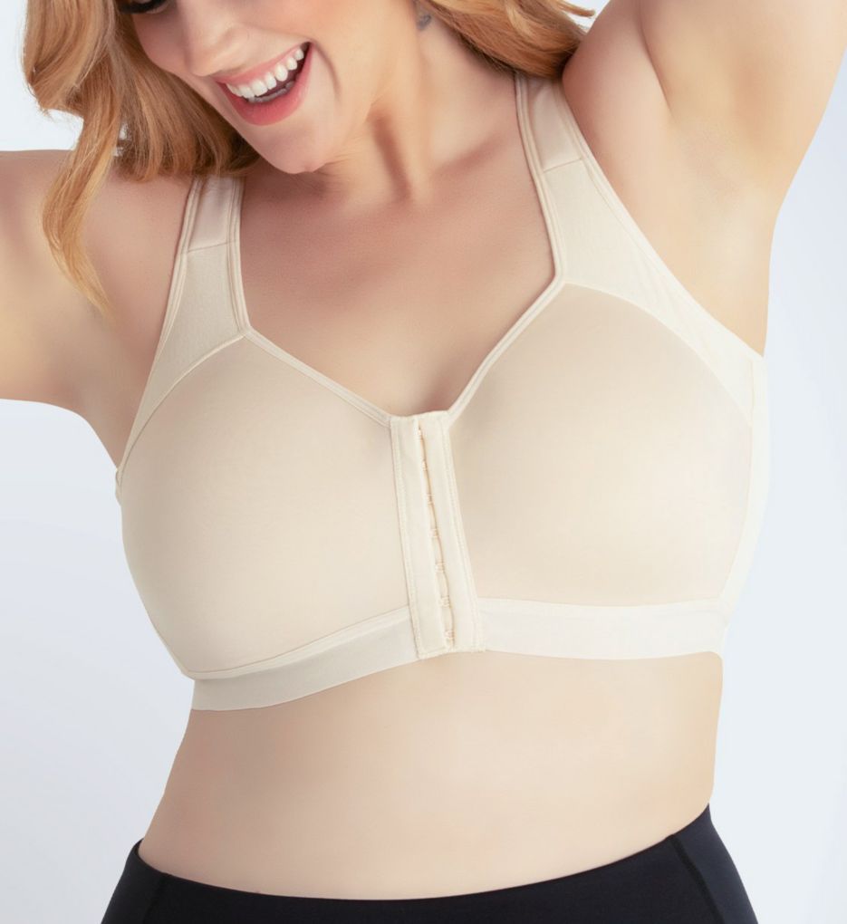 Leading Lady : Leading Lady 5503 Lillian Front Close Posture Back Wireless Bra (Whisper Nude 50B)