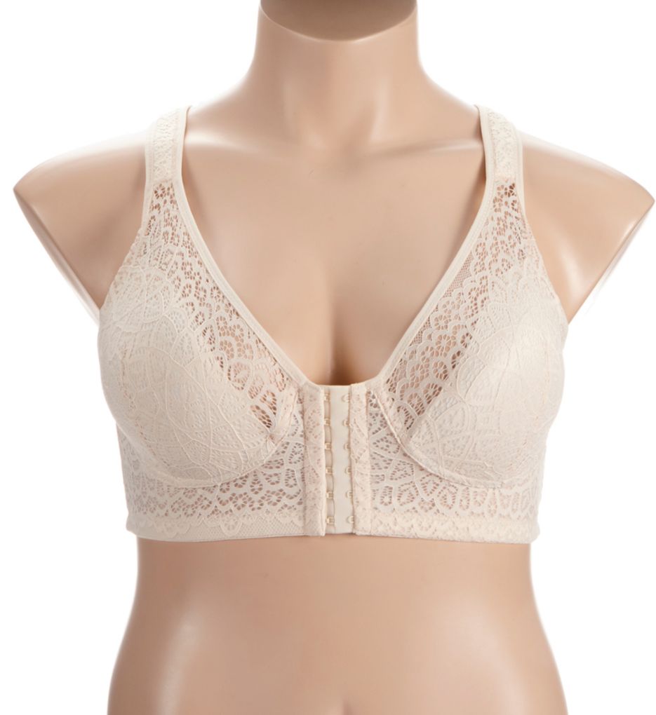 Leading Lady® The Lora - Back Smoothing Lace Front-Closure Bra