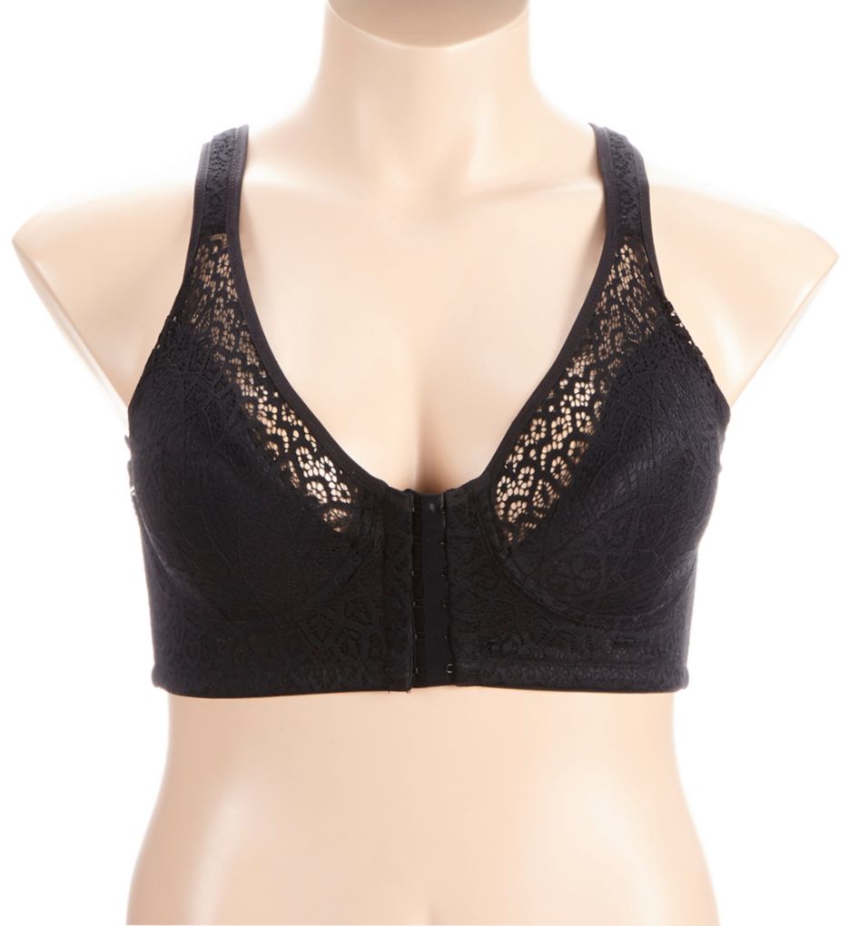 Lora Lace Front Close Seamless Posture Back Bra-fs