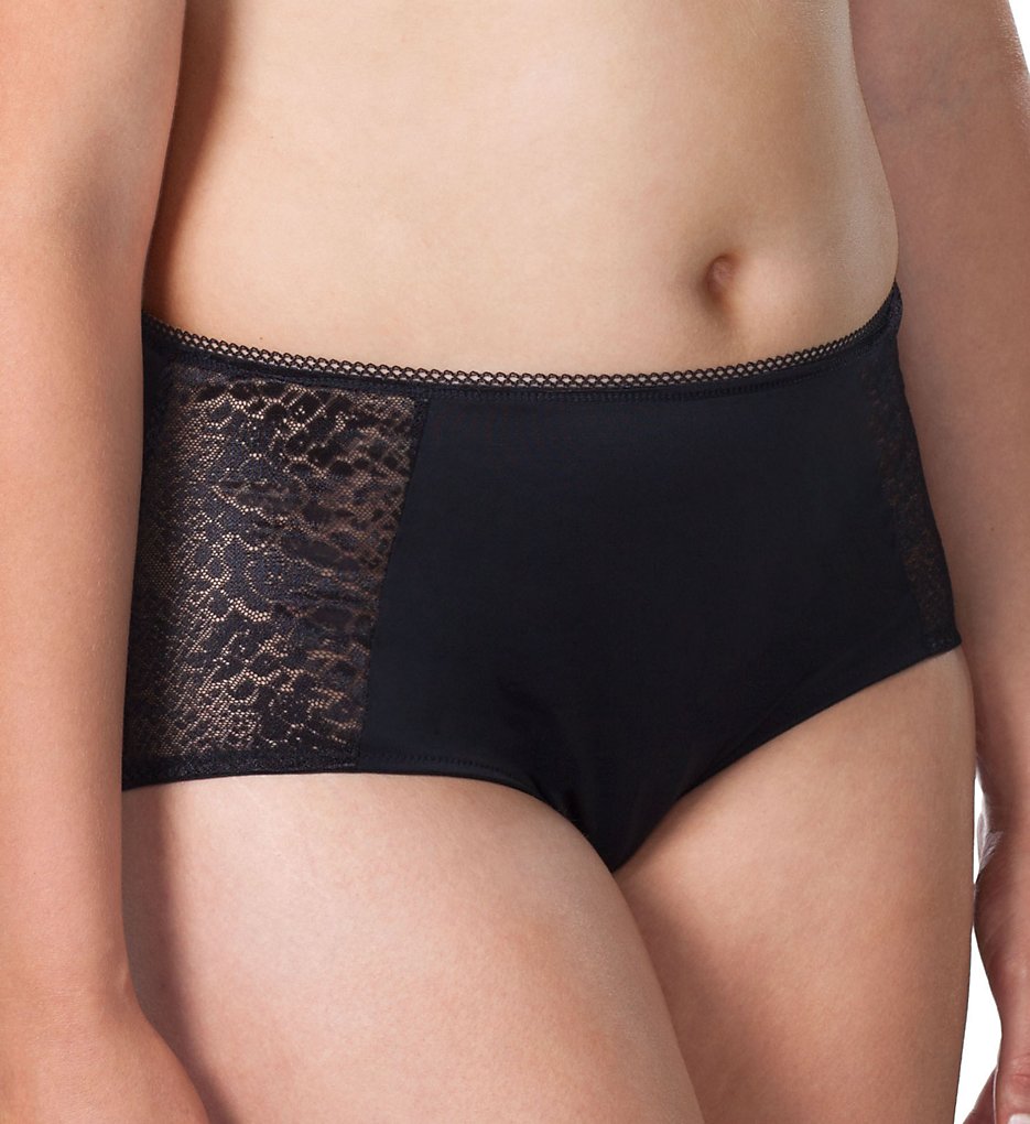 Leading Lady >> Leading Lady 5810 Luxe Body Brief Panty (Black 8)