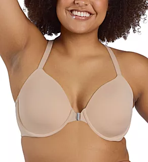 Brigitte Front Close Racerback T-Shirt Bra Sand 40A