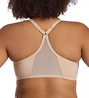 Brigitte Front Close Racerback T-Shirt Bra Sand 40A