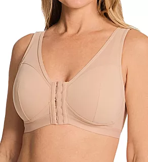Zoey Wireless Mesh Front Closure Bra Sand 44A/B