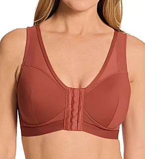 Zoey Wireless Mesh Front Closure Bra Spiced Apple 40A/B