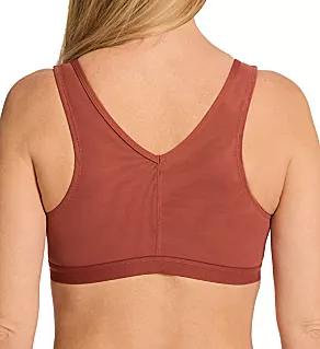 Zoey Wireless Mesh Front Closure Bra Spiced Apple 40A/B