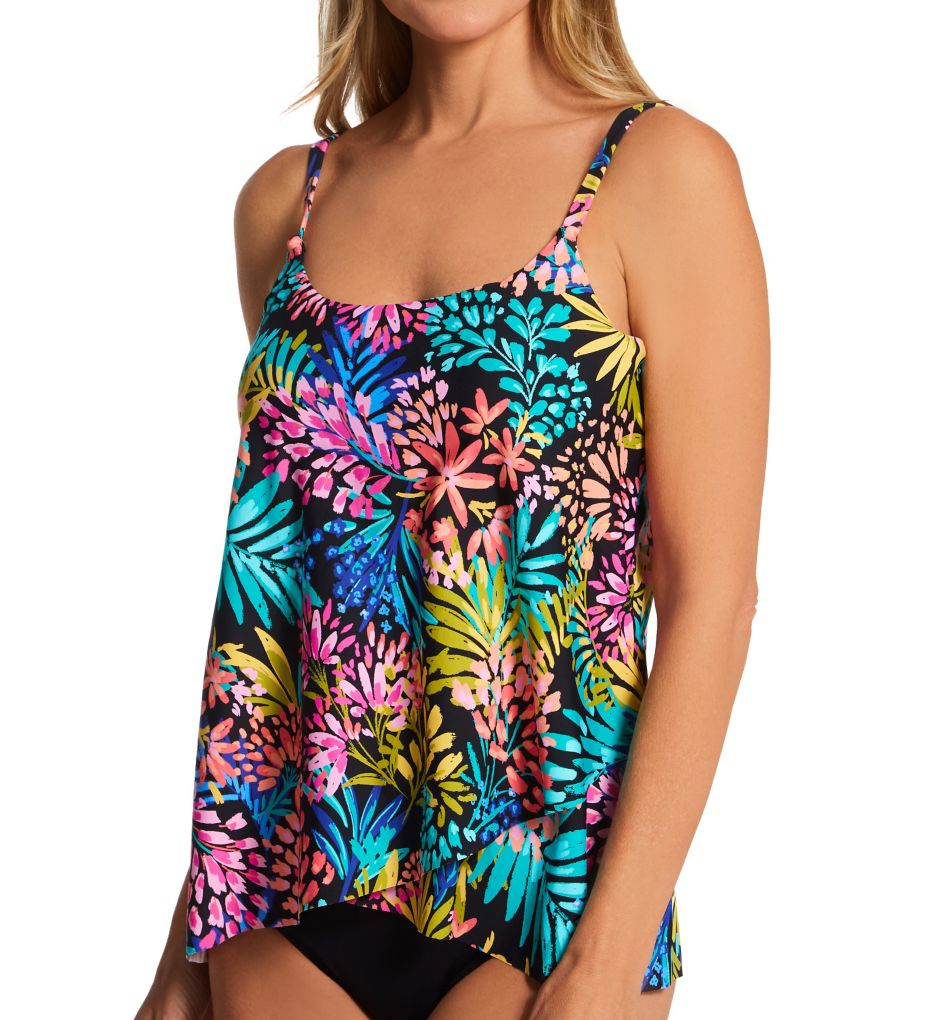 Beach Bloom Cape Town Tankini Swim Top Black Sand 6 by Leilani