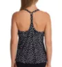 Leilani Hamptons Dot Racer Back Plunge Tankini Swim Top J720363 - Image 2