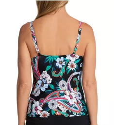 Goodvibes Sail Away Gemini Tankini Swim Top Black Sand 6