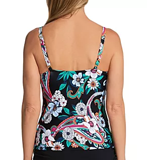 Goodvibes Sail Away Gemini Tankini Swim Top Black Sand 6