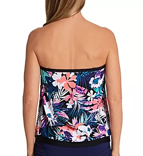 Barbados Breeze Coral Gables Tankini Swim Top Black Sand 12