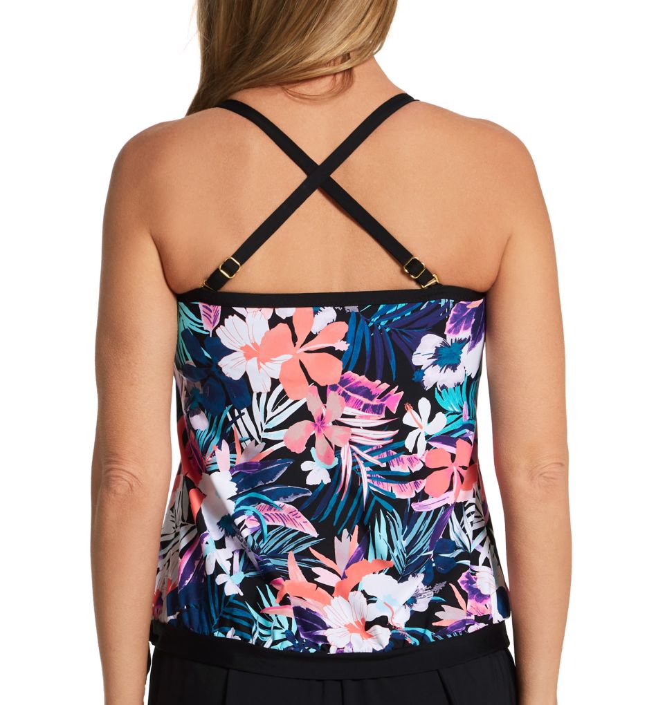 Leilani Barbados Breeze Coral Gables Tankini Swim Top J720612 - Image 3