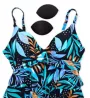 Leilani Oceanside Palm Gemini Tiered Tankini Swim Top J721031 - Image 4