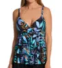 Leilani Oceanside Palm Gemini Tiered Tankini Swim Top J721031 - Image 1