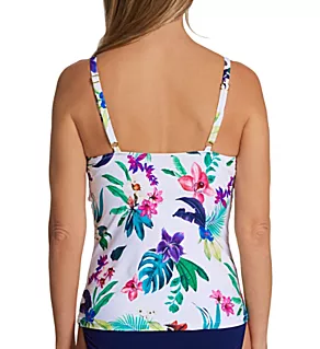 Sunshine Floral Gemini Tankini Swim Top White Water 8