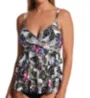 Leilani Royal Palm Gemini Tiered Tankini Swim Top J721731