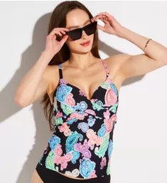 Poolside Paisley Gemini Swim Top