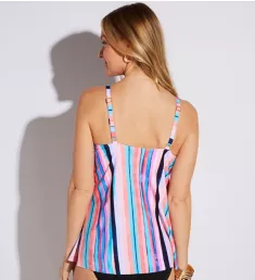 Kyushu Stripe Cape Town Tankini Swim Top