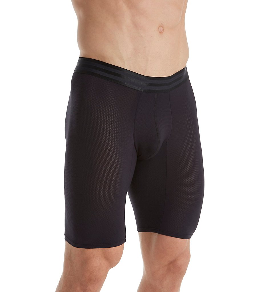Leo 033290N High-Tech Breathefiber 9 inch Boxer Briefs (Black)